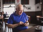 Senior man using a mobile phone 