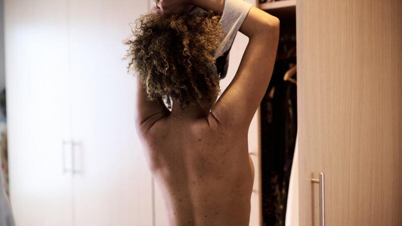 Female's bare back