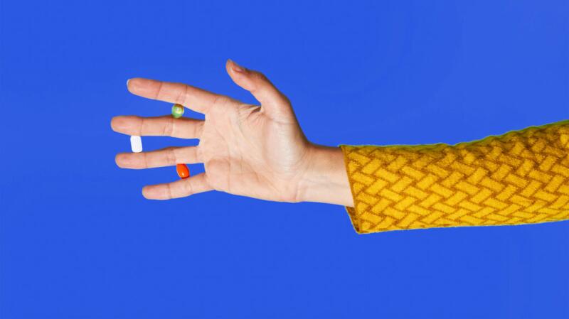 a person is holding some antibiotics