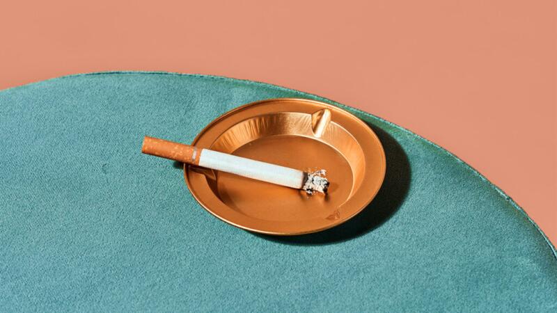 A cigarette in an ashtray