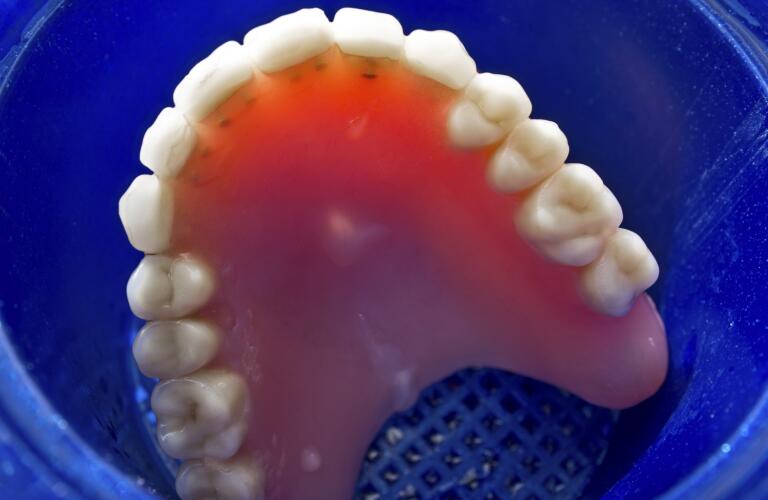 dentures in box