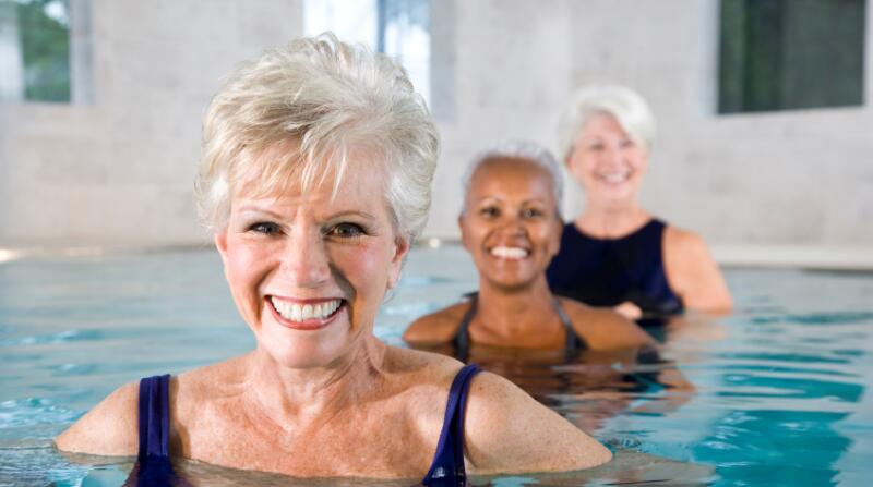 Senior Women in Swimming pool