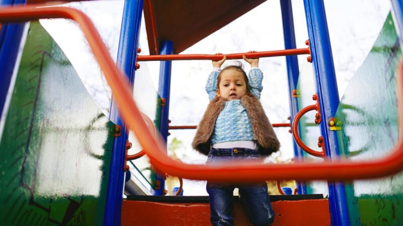 girl on playground