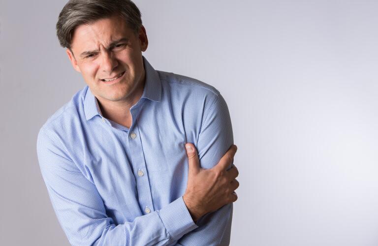Man with arm pain