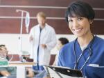 portrait of female doctor in chemotherapy area