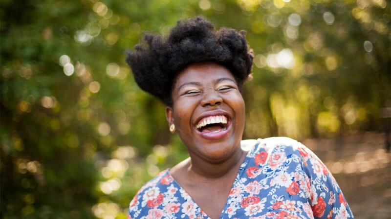 Female laughing
