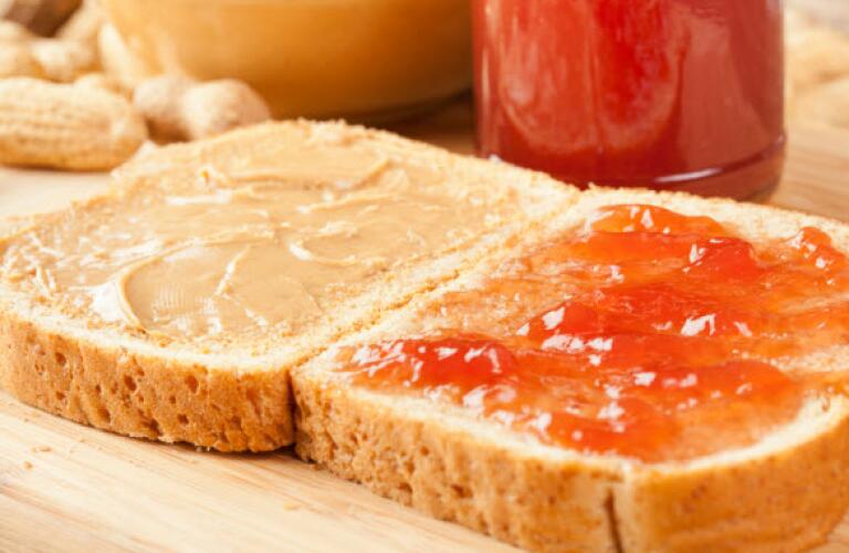 peanut butter and jelly sandwich