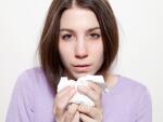 young female with flu