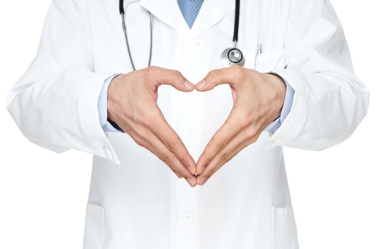doctor-making-heart-shape