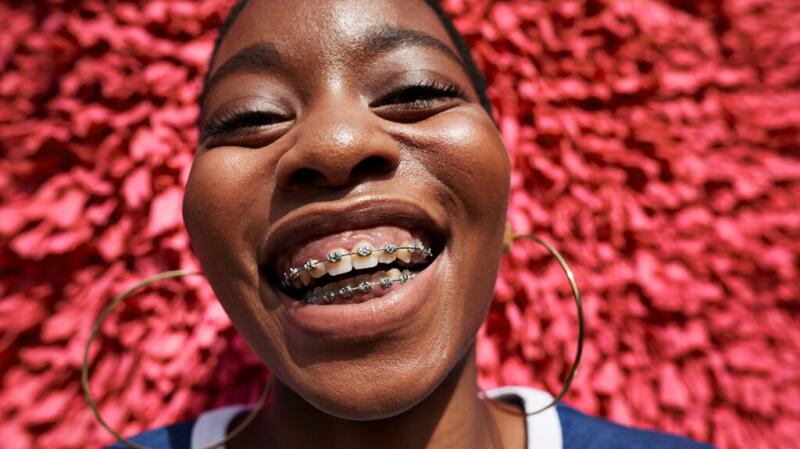 young woman smiling