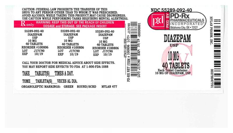 Diazepam 10mg Mylan