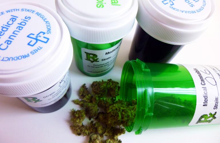 close up of medical marijuana