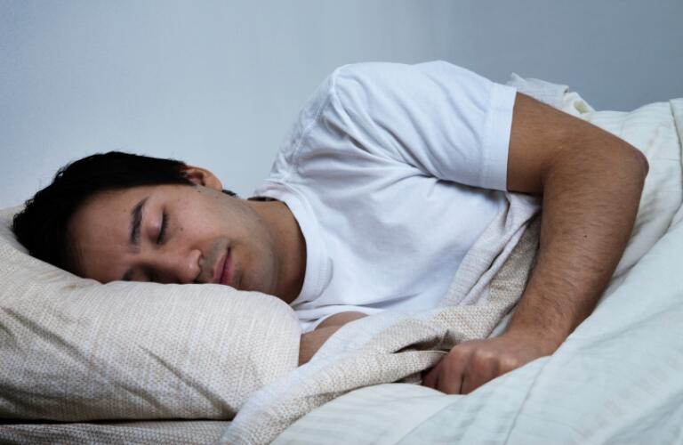 Man Sleeping on His Side