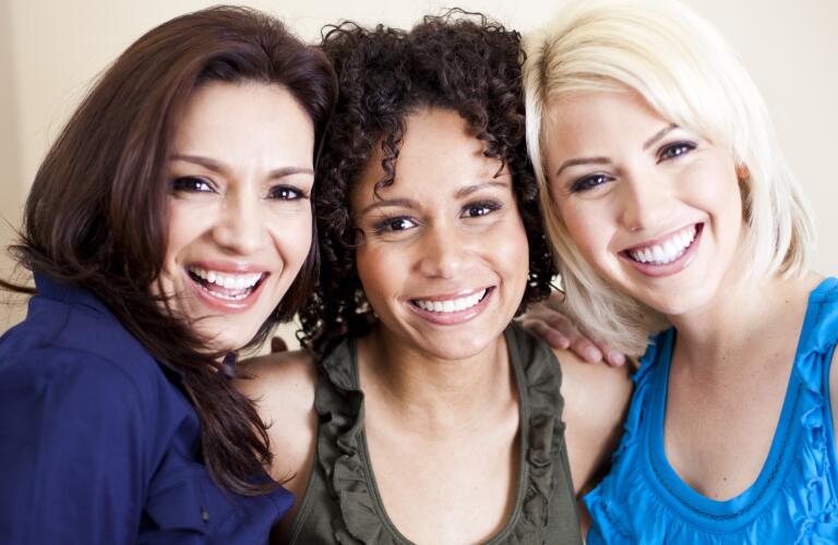 Diverse Group of Girl Friends