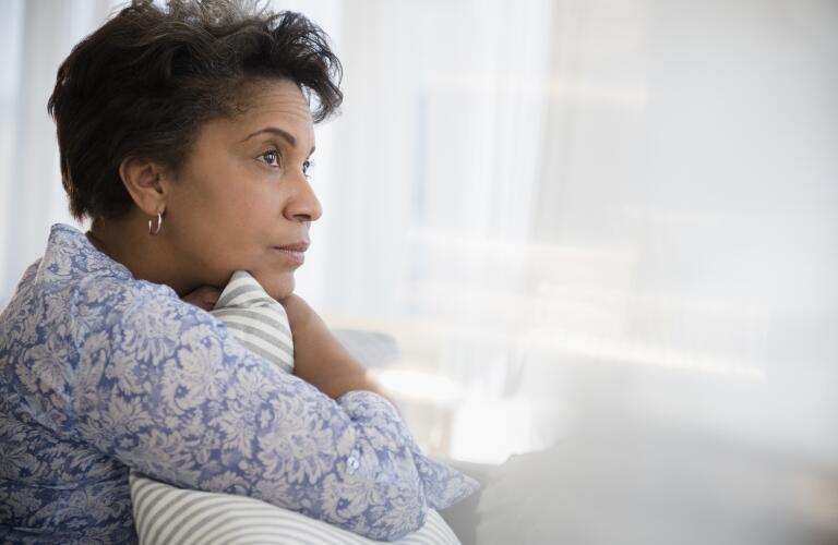 Pensive woman