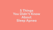 sleep apnea video image