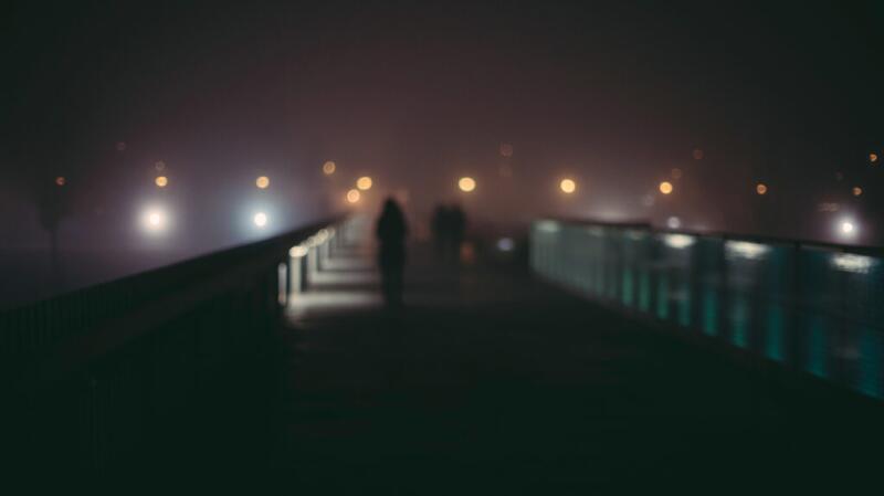 A bridge appears blurry.