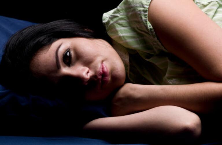 woman with insomnia