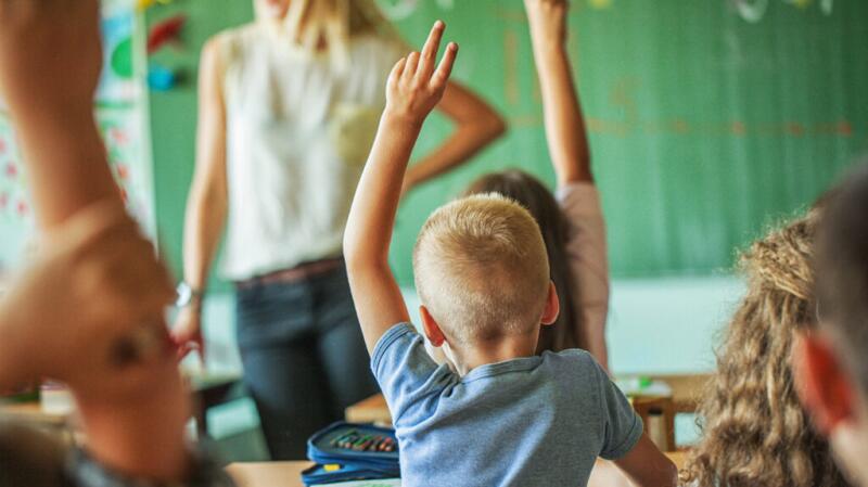 child in school