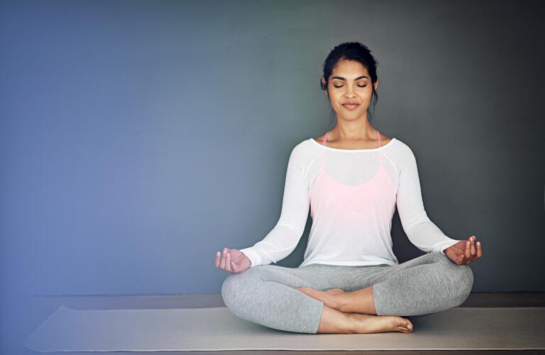 Woman doing yoga