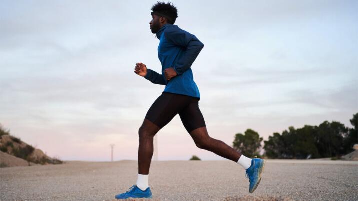 Male running